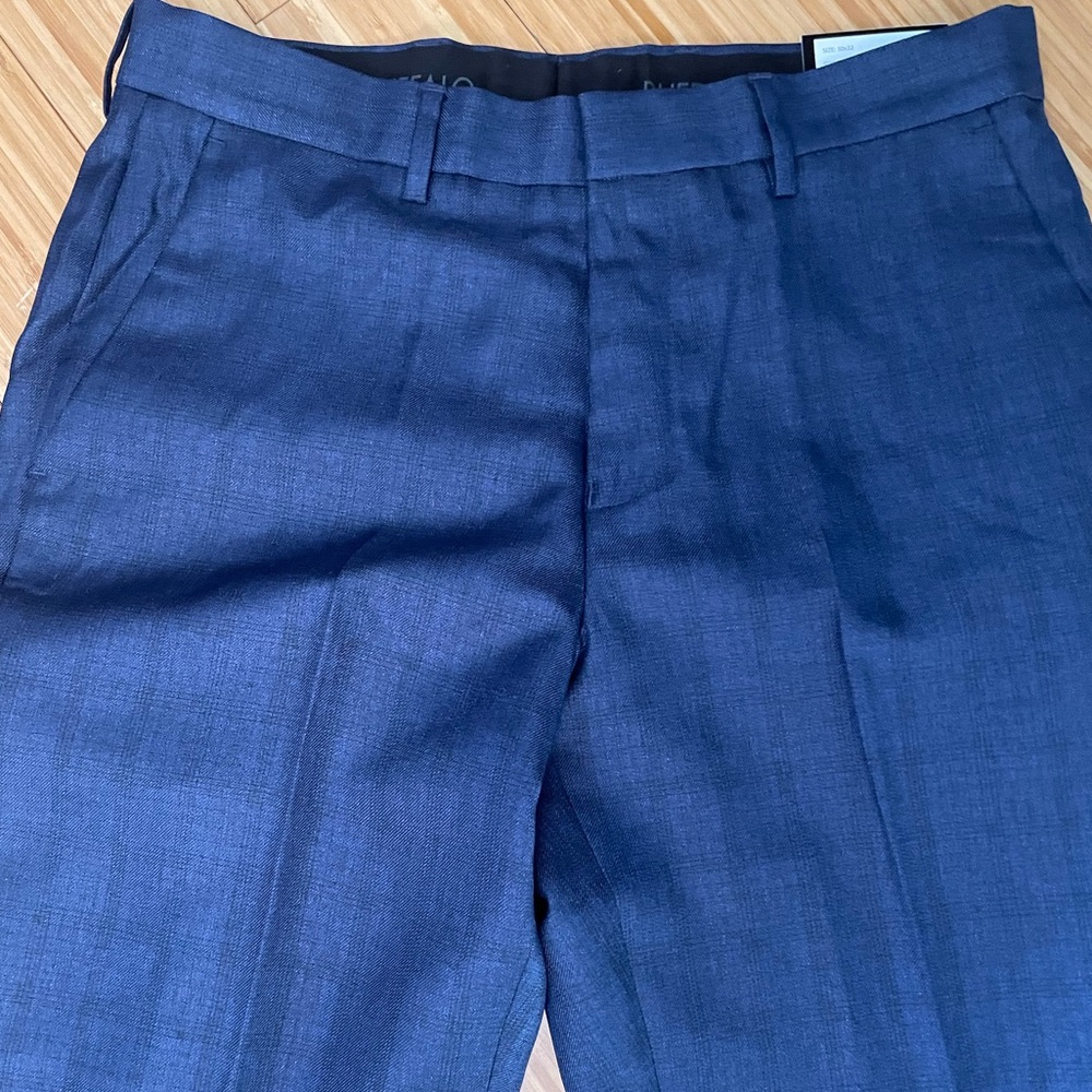Buffalo David Bitton Men's Blue Dress Pants